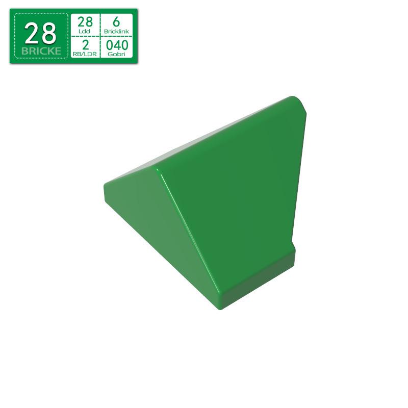 BRICKE Double-Sided 245° Sloped Brick Compatible with LEGO 3049 - Educational Toy for Kids