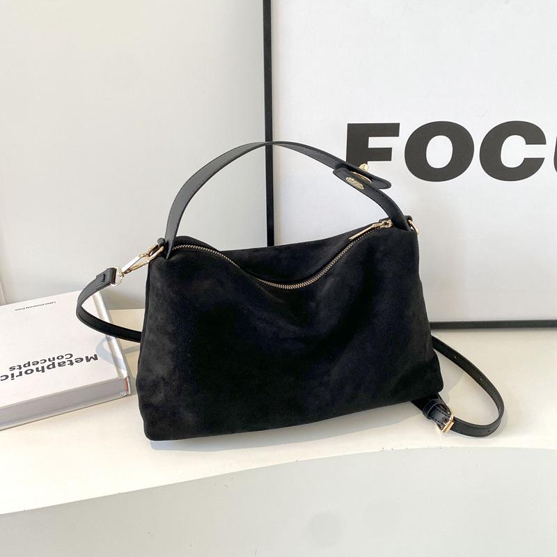 Винтажная матовая сумка через плечо из оленьей кожи 2025 года для женщин: Высококлассная мода Осень/Зима