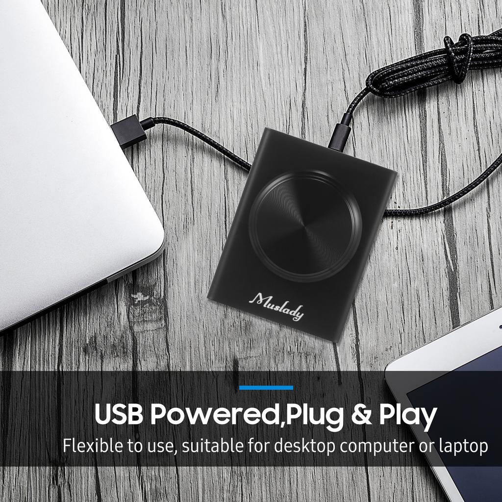 Muslady USB-регулятор громкости, одна клавиша, регулятор громкости для ноутбука, ПК с функцией Plug and Play