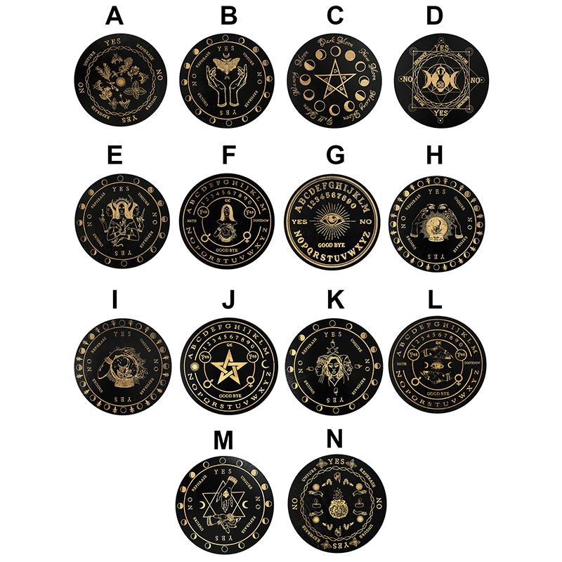 Алтарные украшения, Исцеляющая доска для медитации, маятниковая игра, деревянная гадальная доска с лунной звездой