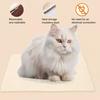 Самонагревающийся коврик для кошек Плюшевая тепловая подстилка для собак с нескользящим дном Неэлектрическая грелка для домашних животных со съемным моющимся чехлом для использования в помещении и на улице