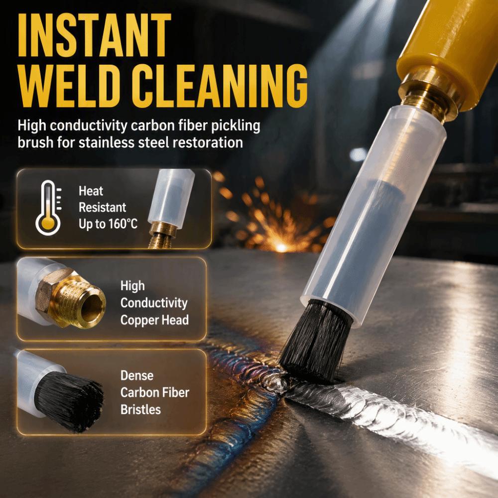 M6/M8/M10 Thread Weld Seam Pickling Brush Heat Resistant TIG Weld Brush Weld Surface Polishing