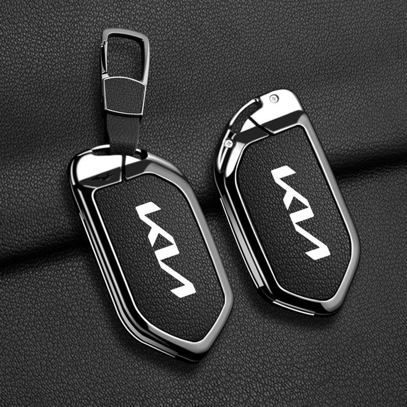 Чехол для ключа автомобиля Kia для K3, Sportage, K5, K2, K4, KX3, Sorento, KX5, KX1, Tucson, Seltos - Мужской стиль с пряжкой
