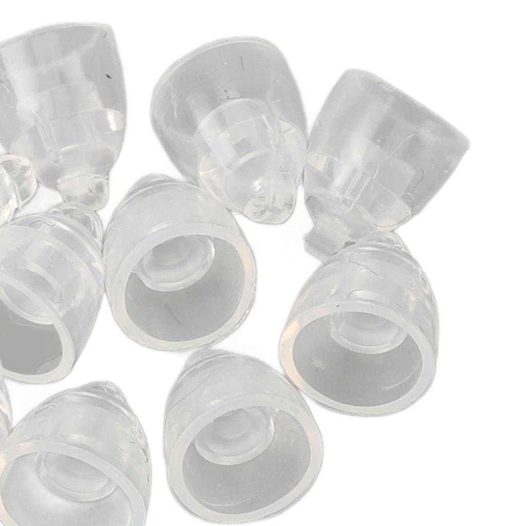 10 шт. Двухвентиляционные басовые 6 мм купола для MiniFit Антистатический мягкий силикон Высокая прозрачность Однослойный открытый басовый купол