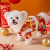 Autumn and Winter New Year's Day Bi Xiong Small Dog Four-legged Cloud Goldendragonwarm Tang Clothing Cotton-padded Clothes Festive Pet Dog Dog Clothes