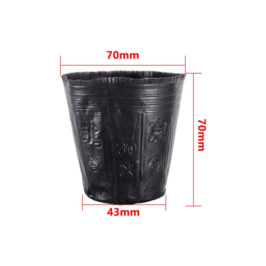 100 шт. мягкие пластиковые кашпо для рассады чаши питомник дышащие горшки мешок для выращивания цветов инструменты для садоводства и овощей аксессуары