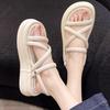 Platform Muffin Sandals Women Summer Wear Internet Celebrity Beach Shoes Fashion Versatile Non-slip Small Fragrant Roman Shoes