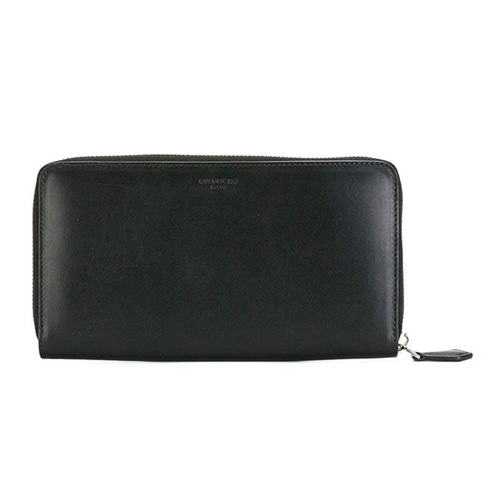Givenchy Cute Deer Print Long Zipper Leather Clutch Coin Purse Wallet Women Clutch Black White BC06340493-001
