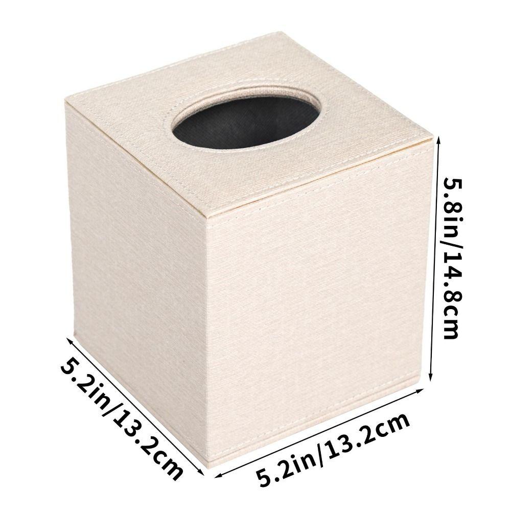 Light Luxury Square Tissue Holder Magnetic Bottom Decorative Napkin Holder Tissue Box Living Room