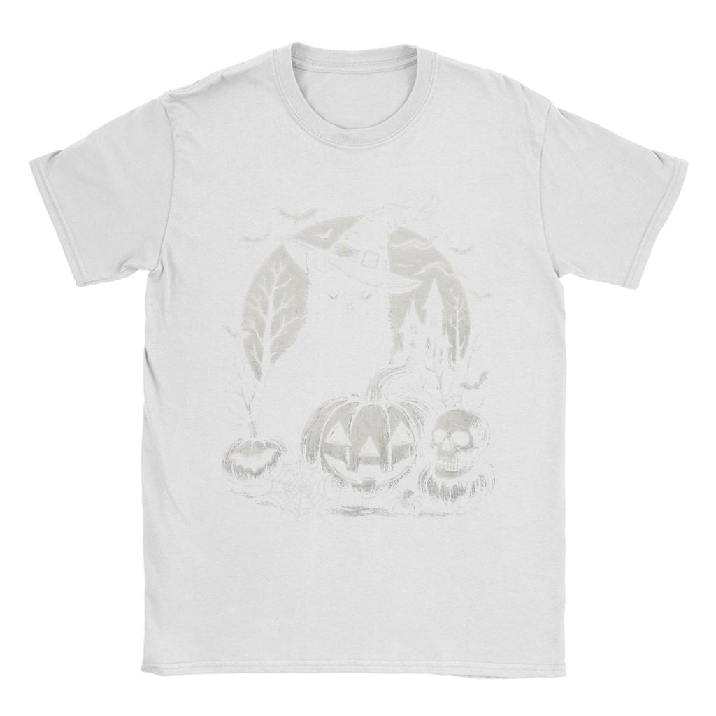 Ghost Cat Meme Halloween T Shirt Beach Pure Cotton T-Shirts For Mens Hippie Casual Tee Shirt Short Sleeve Y2K Casual Clothing