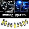 Для Suzuki SX4 S CROSS S-CROSS 2013 2014 2015 2016 2017 комплект из 5 шт., светодиодные лампы 12 В, автомобильная лампа для чтения, освещение багажника, интерьер