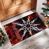 Slipknot Crystal Velvet Rug, Custom Name Text Personalized Non‑Slip Floor Mat for Home Decor Gift