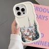Чехол для iPhone 16 Pro Max 8 12 14 15 Plus 11 XR 13 17 Air Мягкий чехол для телефона Рождественский Санта-Клаус
