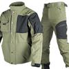 Мужская куртка и брюки Soft Shell Rhino 2.0: Американский стиль, Акулья кожа, С подкладкой из бархата, Осень/Зима, Утолщенная экипировка для охоты на открытом воздухе.