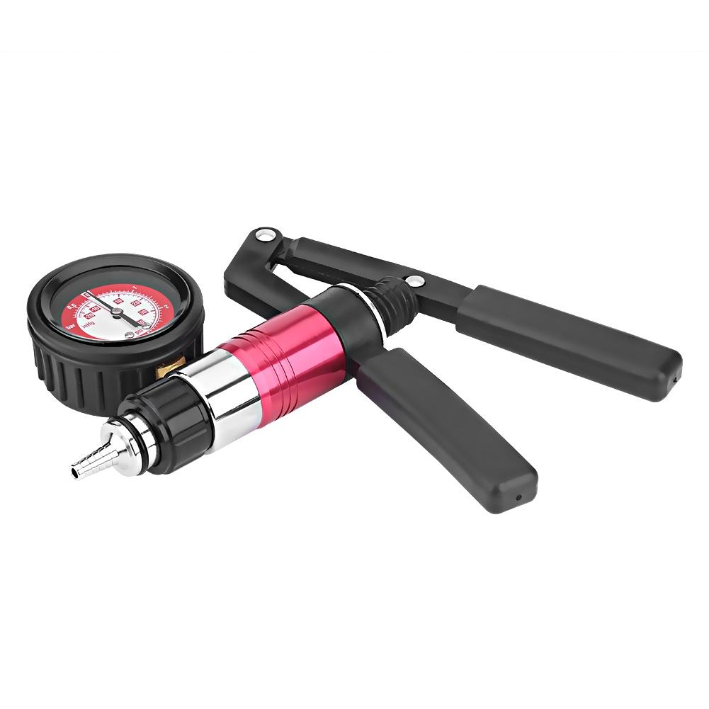 Auto Hnad Held Vacuum Pump Pressure Tester Kit Brake Bleeder Test Tool Set with Adapters