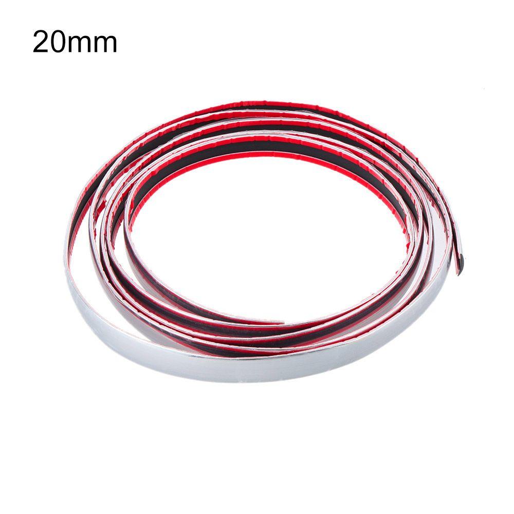 Width Styling Auto DIY Moulding Trim Adhesive Sticker  Bumper Protective Car Body Chrome Strip