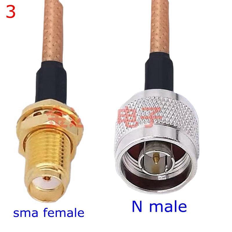 RG316 Cable N Male Female To SMA Male Female Extension Conncetor N Type L16 To RPSMA Crimp for RG-316 Low Loss Coax Copper Brass