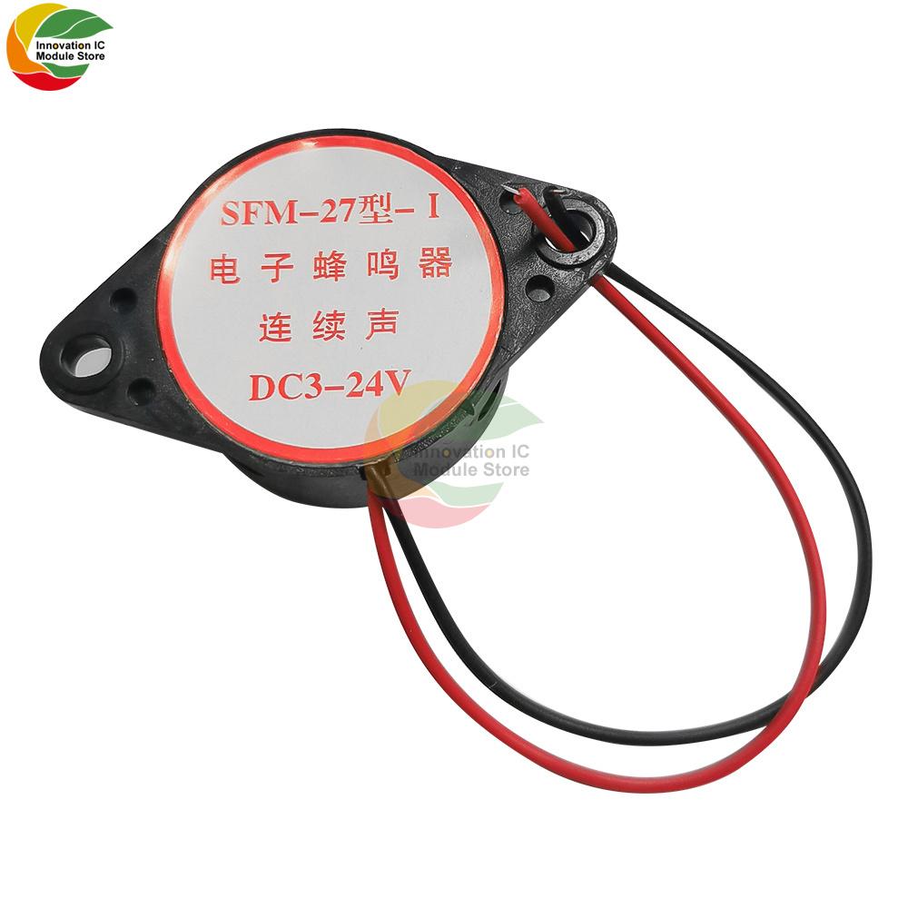 Electronic Buzzer SFM-27 Model DC6 DC3-24V Continuous Audible Alarm Electronic Buzzer Arduino Van Intermittent Continuous Buzzer