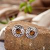 Серьги из стерлингового серебра S925 с натуральным цветом 18K, серьги-сокровища, легкая роскошь, премиум, нишевые, оригинальный дизайн, новые китайские серьги
