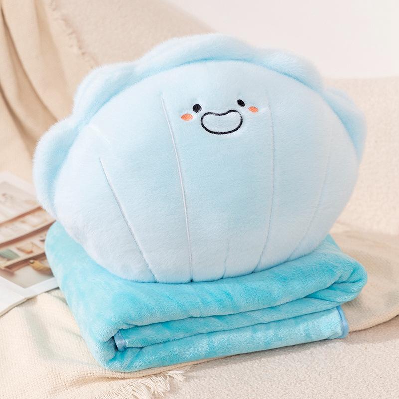 Cartoon Shell Pillow Blanket Plush Toy Shell Doll Office Nap Blanket Girl Soothing Ragdoll