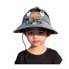Детская шляпа со встроенным вентилятором, мультяшная форма, очень широкие поля, защита от УФ-лучей, солнцезащитная