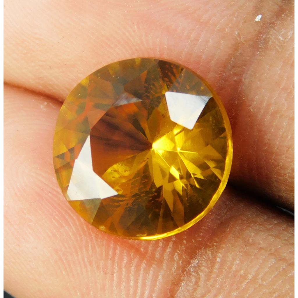 7 Ct Natural Sapphire Yellow Round   Loose Gemstones