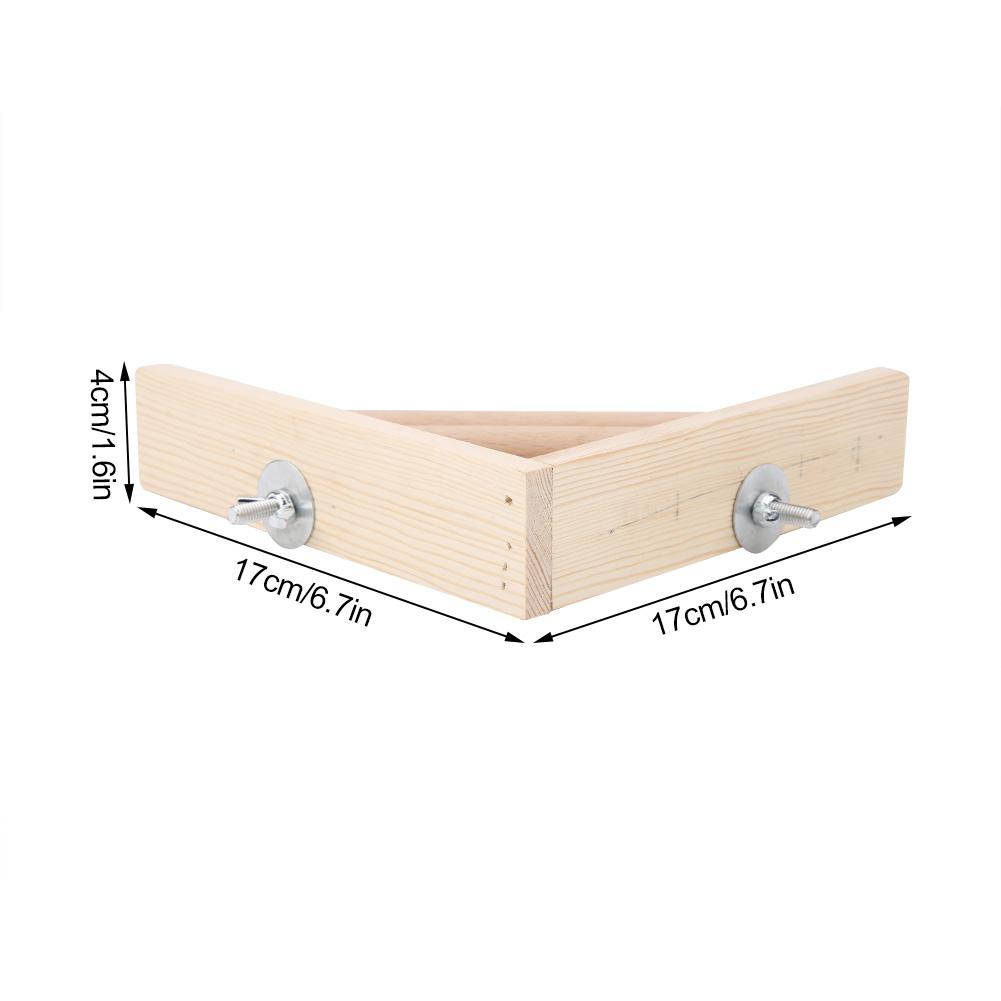 High Quality Parrot Standing Platform Rack Bird Climbing Wood Stand Cage Toy