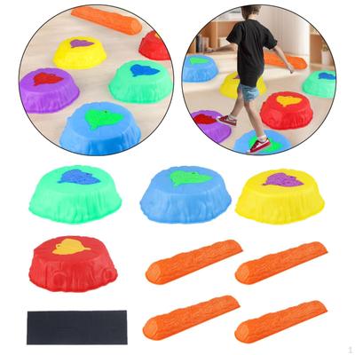 Светодиодные балансировочные камни для бега Block Gross Motor River Indoor Outdoor Playing
