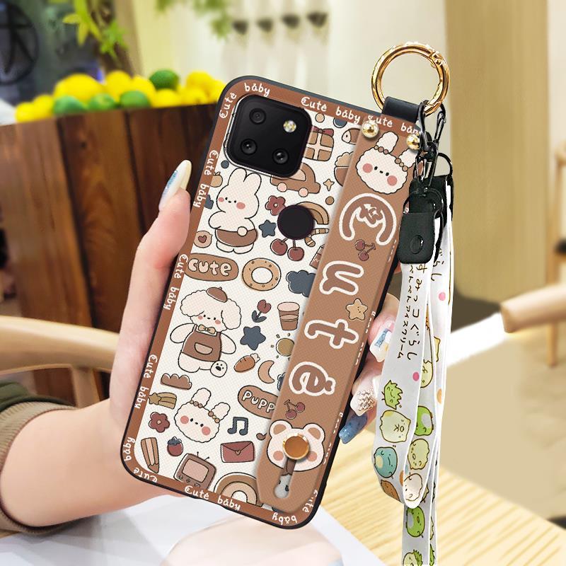 Protective Fashion Design Phone Case For TCL T-Mobile Revvl 5G Durable Waterproof Lanyard Soft case Anti-knock Wristband