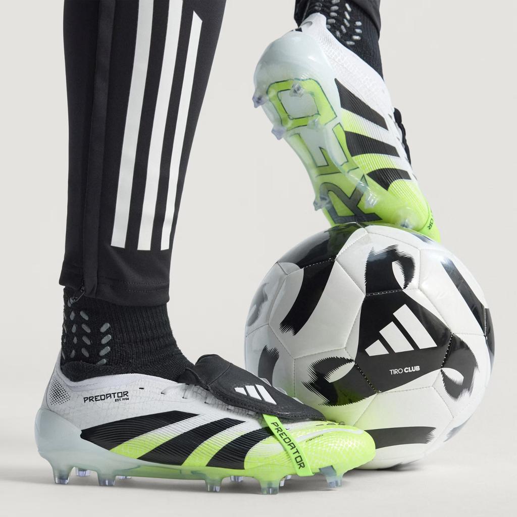 JI1092 adidas Predator Elite FT FG Cloud White Core Black Lucid Lemon (Мужской)