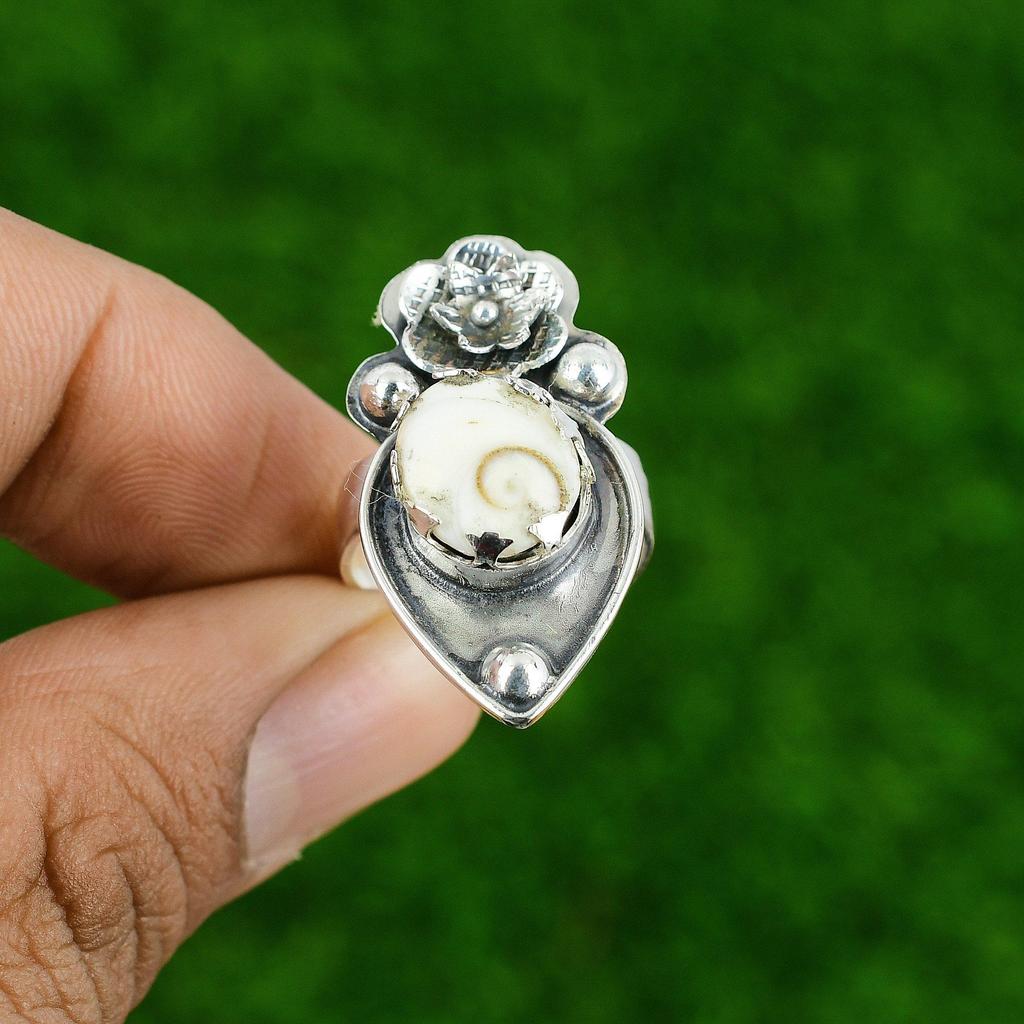 Натуральный перламутр «Глаз Шивы», кольцо с регулируемым размером, серебро 925 пробы, в виде цветка с мультикамнями, для девочек