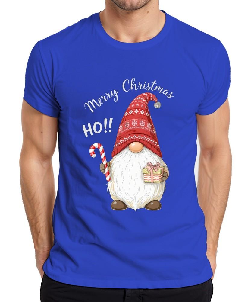 Merry Christmas Ho Christmas Gnome Gnome Candy Cane Hat Unisexs TShirt