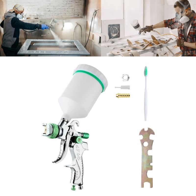 Пневматические пистолеты-распылители Профессиональные наборы для воздушной окраски с 4 насадками 1,4/1,7/2,0/2,5 мм и чашками объемом 600 куб.см для покраски