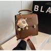 Retro Backpack Women's Fashion Casual Design Portable Student Schoolbag High-end Small Square Bag Travel Backpack