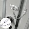 1pc Security Door Chain Home Office Lock Guard Latch Stainless Steel Silver Sliding Fastener For Home Door Lock Hardware