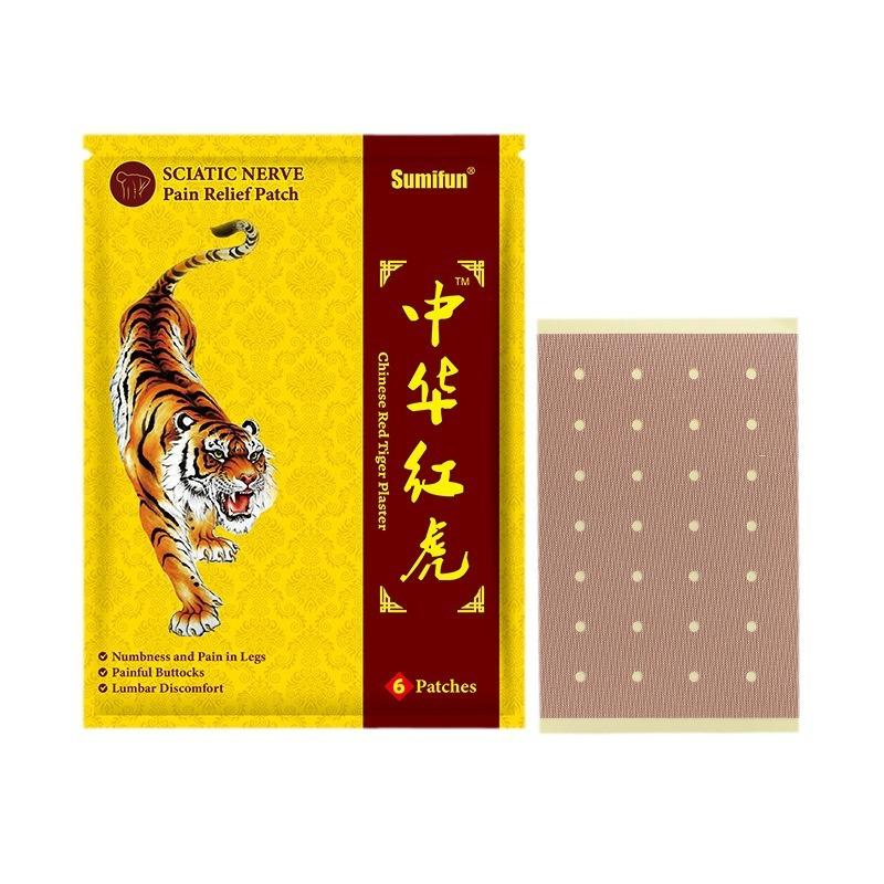 6 шт./пакет, пластырь от боли, китайский пластырь, тигровый бальзам, дышащий, для облегчения боли в коленном суставе, массаж шеи, мышц, тела, травяной пластырь