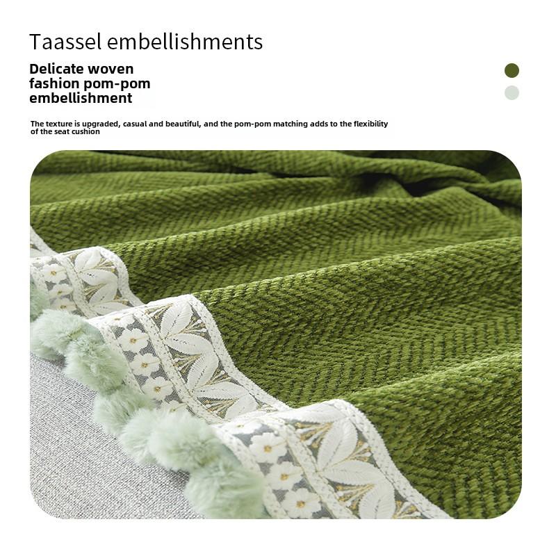 Bohemia Chenille Sofa Blankets Outdoor Camping Picnic Large Sofa Blanket Leisure Beach Towel Travel Rug Tassels Linen Home Decor