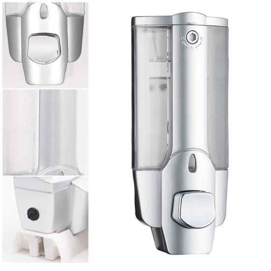 Настенный ручной дозатор мыла объемом 350 мл для ванной комнаты, легко заполняемый дозатор для душа с большим