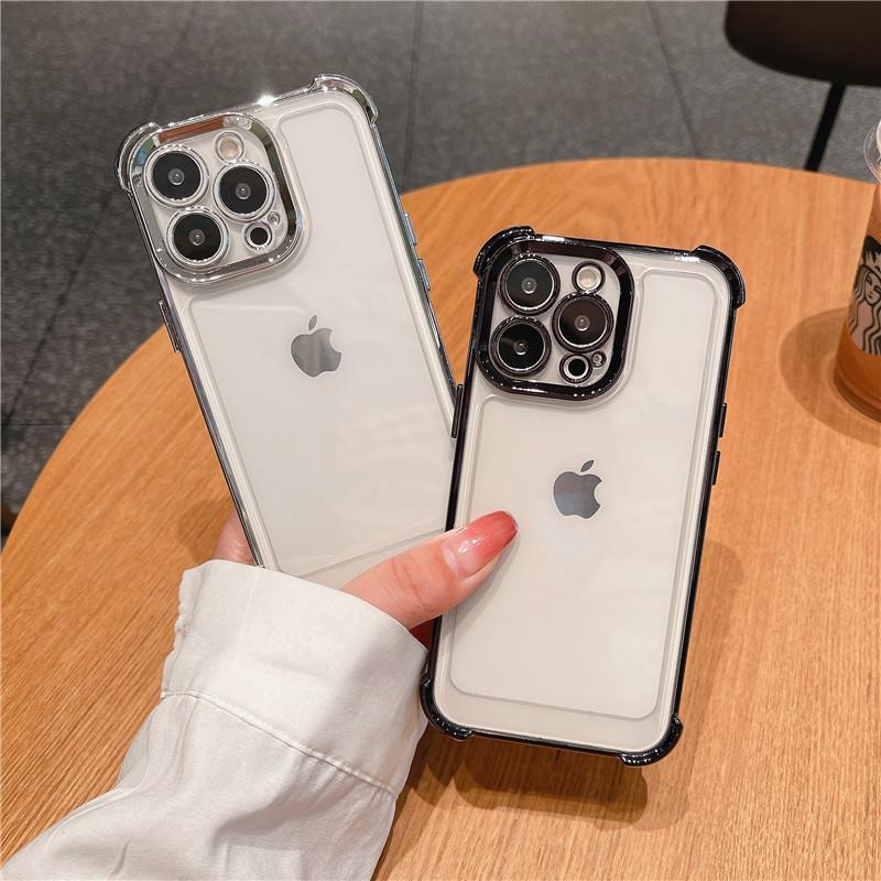 Гальваника подходит для чехла для мобильного телефона iphone14promax Чехол Apple 13 space 12 противоударный 11 простой xr защитный чехол