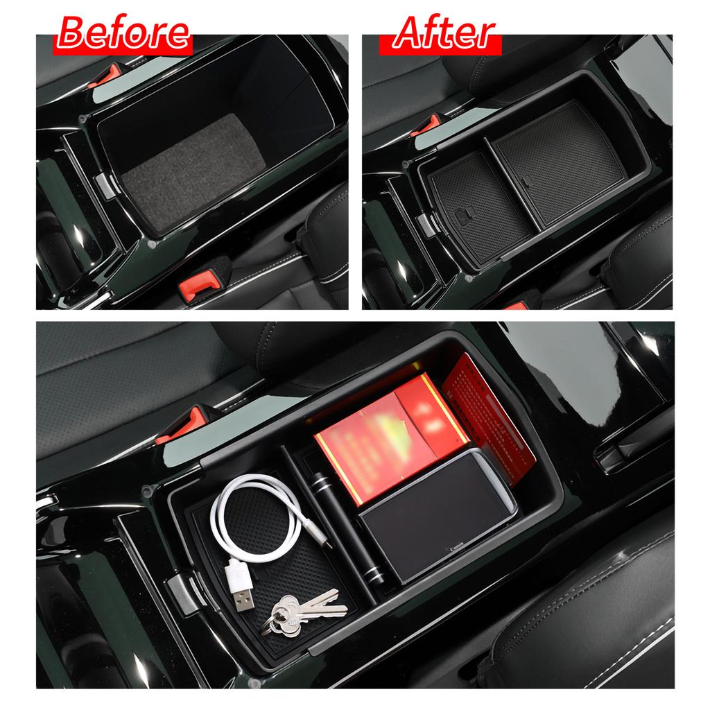 Для VW ID.6 ID6 X Crozz ID6X Центральный ящик для хранения в подлокотнике Центральная консоль Лоток Органайзер Аксессуары Уборка