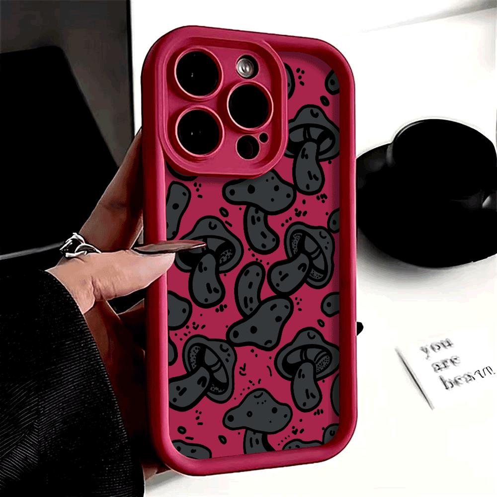 Чехол-кейс с рисунком разноцветных грибов для iPhone 14 Чехол для iPhone 11 13 14 15 16 Pro Max 13Pro XS Max XR X 7 8 Plus 12 13 Mini