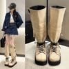 Обувь для женщин 2024 года, новинка уличной моды, парусиновые женские сапоги, свободные и удобные высокие женские сапоги Zapatos Chunky Mujer