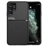 Тонкий чехол-держатель для автомобиля с матовой кожаной текстурой для Samsung S25 S24 FE S23 Plus Ultra A56 A36 A55 A16 A15 A17 A37 A35 A54 5G A57 S22 S26 Ultra S21