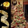 3/2/1m Navidad Christmas Ribbons LED Light Strings Xmas Tree Decoration LED Light Strings Fairy Lights New for Home