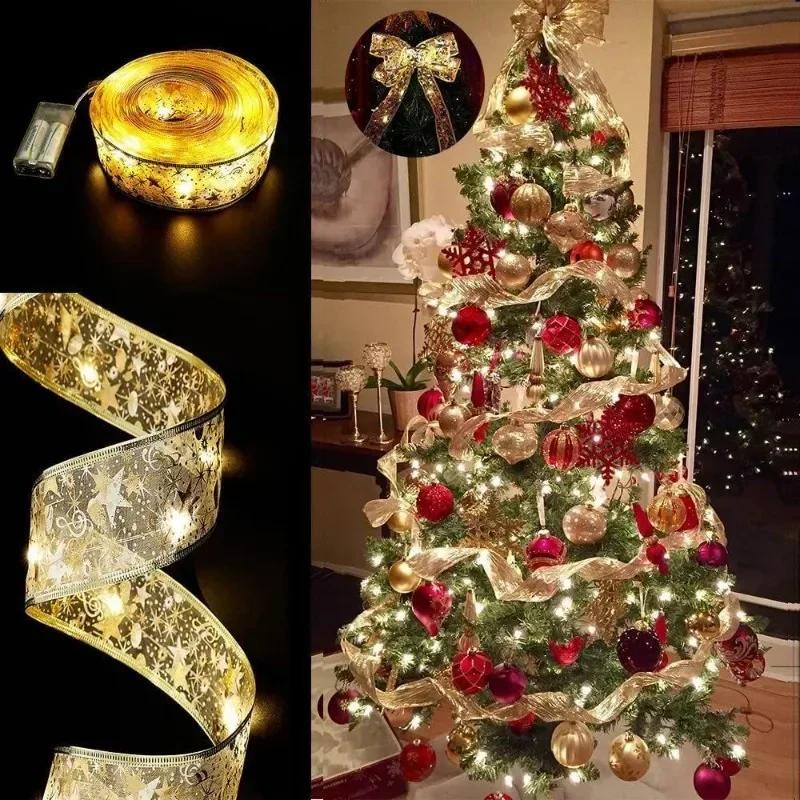 3/2/1 м рождественские ленты Navidad светодиодные гирлянды украшения для рождественской елки светодиодные гирлянды гирлянды новинка для дома