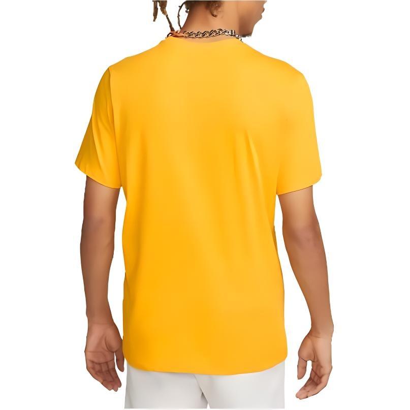 Nike JUST DO IT Logo T-Shirt 'Yellow' Men's AR5007-740
