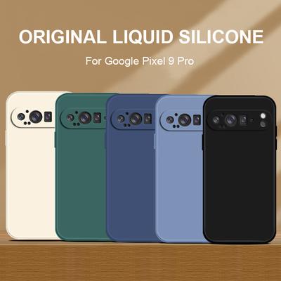 Для Google Pixel 9 Pro Чехол Жидкий Силиконовый Чехол Pixel 9 Pro Чехол TPU Мягкий Резиновый Защитный Чехол Для Телефона Pixel 9 Pro XL Чехол
