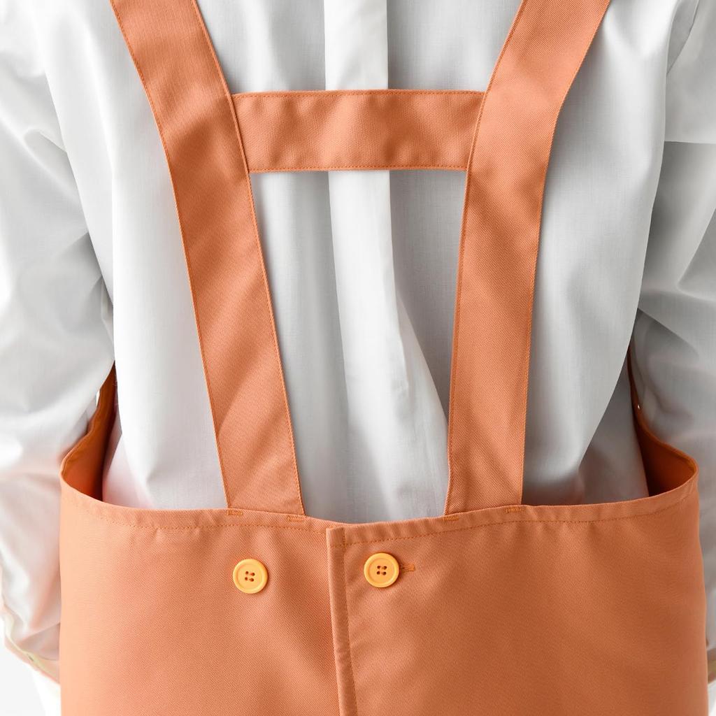 Bib Apron Bib Apron CT2577 Unisex Antistatic Durable Fabric Restaurant Uniform Black M [Seven Uniform] H-Shaped