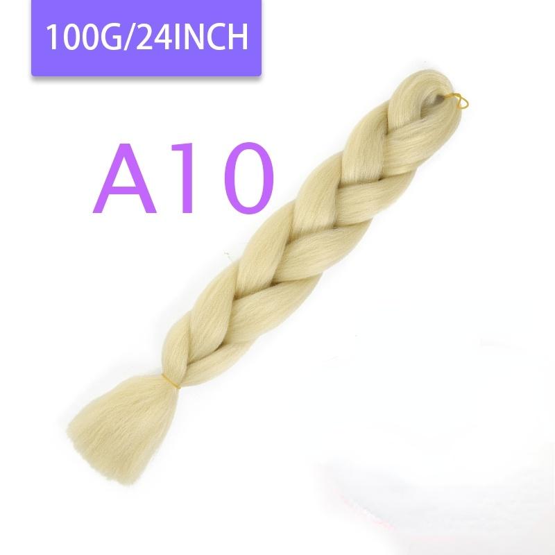 MISQUEEN Yaki Soft Hair Ombre Crochet Braiding Hair Extension For Braid 24 Inch Pink Synthetic Crochet Hair Jumbo Braid Hair