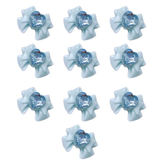 10 шт., подвески для ногтей с бантом, сердце дракона, смола, 3D, экологически чистые аксессуары для дизайна ногтей для красивых и очаровательных ногтей